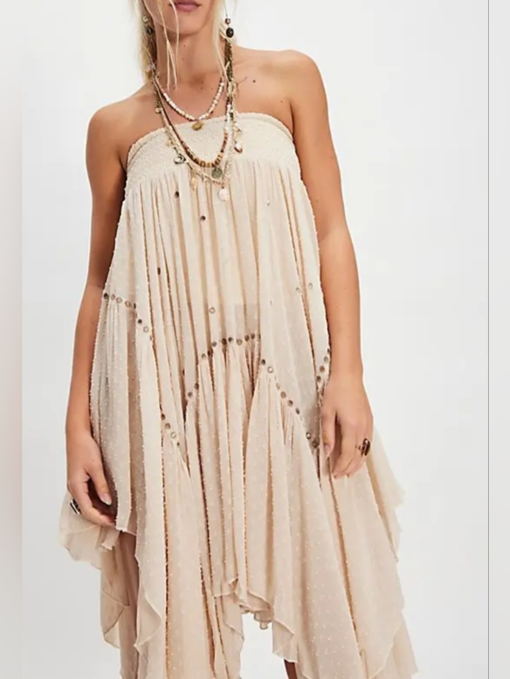 Free People Abstract Love Bohemian Style Convertable Asymmetrical Skirt